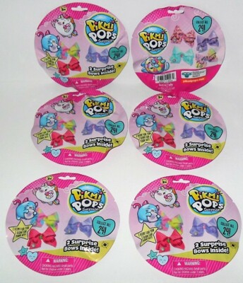 PIKMI POPS SURPRISE BOWS LOT OF (6) BLIND BAGS 2 SURPRISE BOWS PER PACK