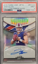 2018 Contenders Optic #RYA-JA Josh Allen Rookie Of The Year Auto RC PSA 9 Mint!!