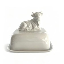 Wagner & Apel für Ziege,Porzellan Thüringen,Butterdose Kuh,Cow, butter dish