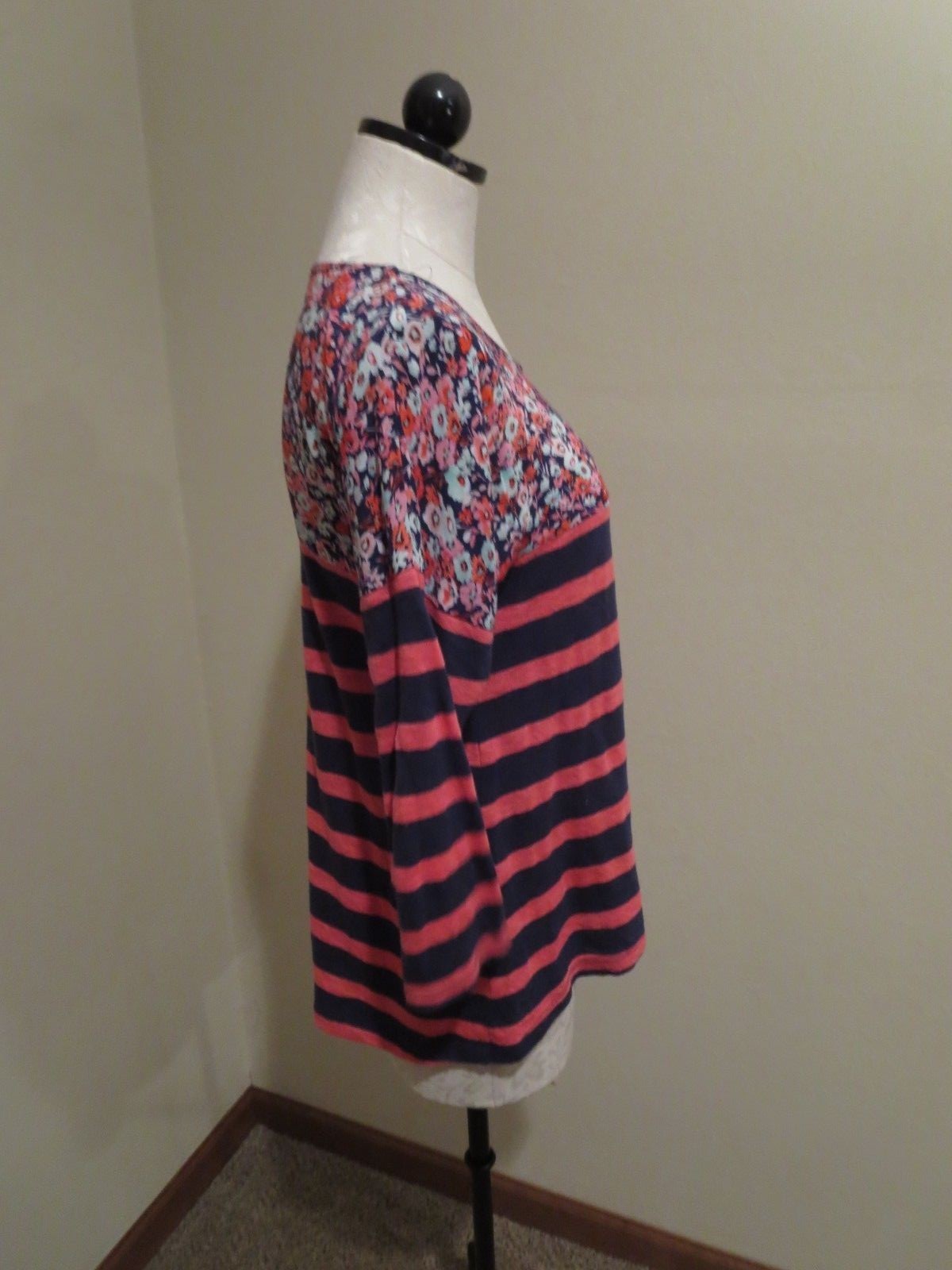Anthropologie Postmark Split Stripes Pullover flo… - image 4