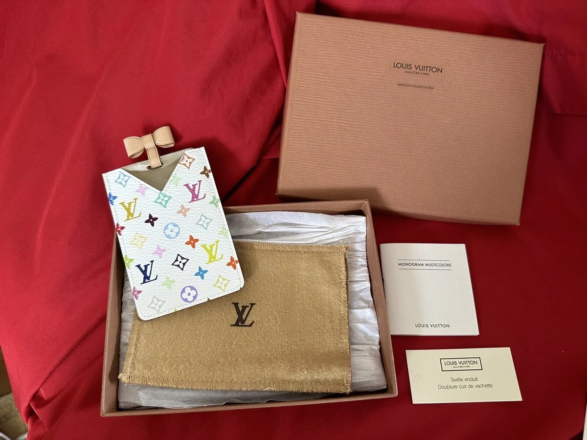 NWT! LOUIS VUITTON MULTICOLOR c. 2002 LV M92651 MIRROR & CC NWT! LOUIS VUITTON MULTICOLOR c. 2002 LV M92651 MIRROR & CC