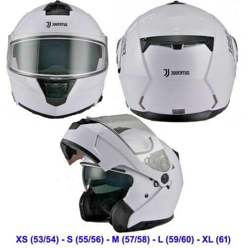 Casco Modulare Juventus Doppia Visiera Antigraffio Interni Remov.805  Flip-Up BHR | eBay