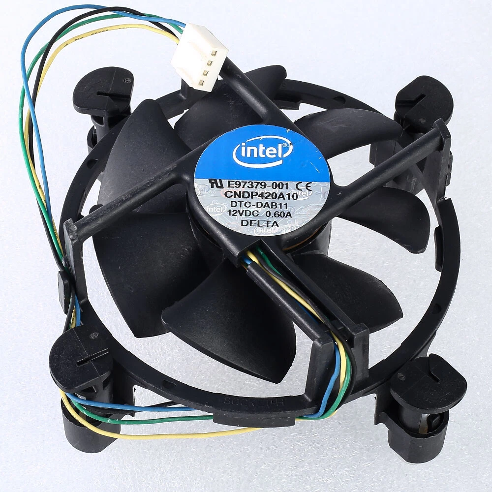 E97378-001 12V 0.28A 775-Pin CPU Kühler für Desktop und Laptop, 15 cm, Luftkühlung, 4-polig, Laptopkühler