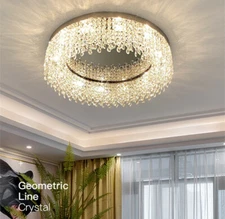 Modern LED crystal Light luxury bedroom lamp European living room lighting New