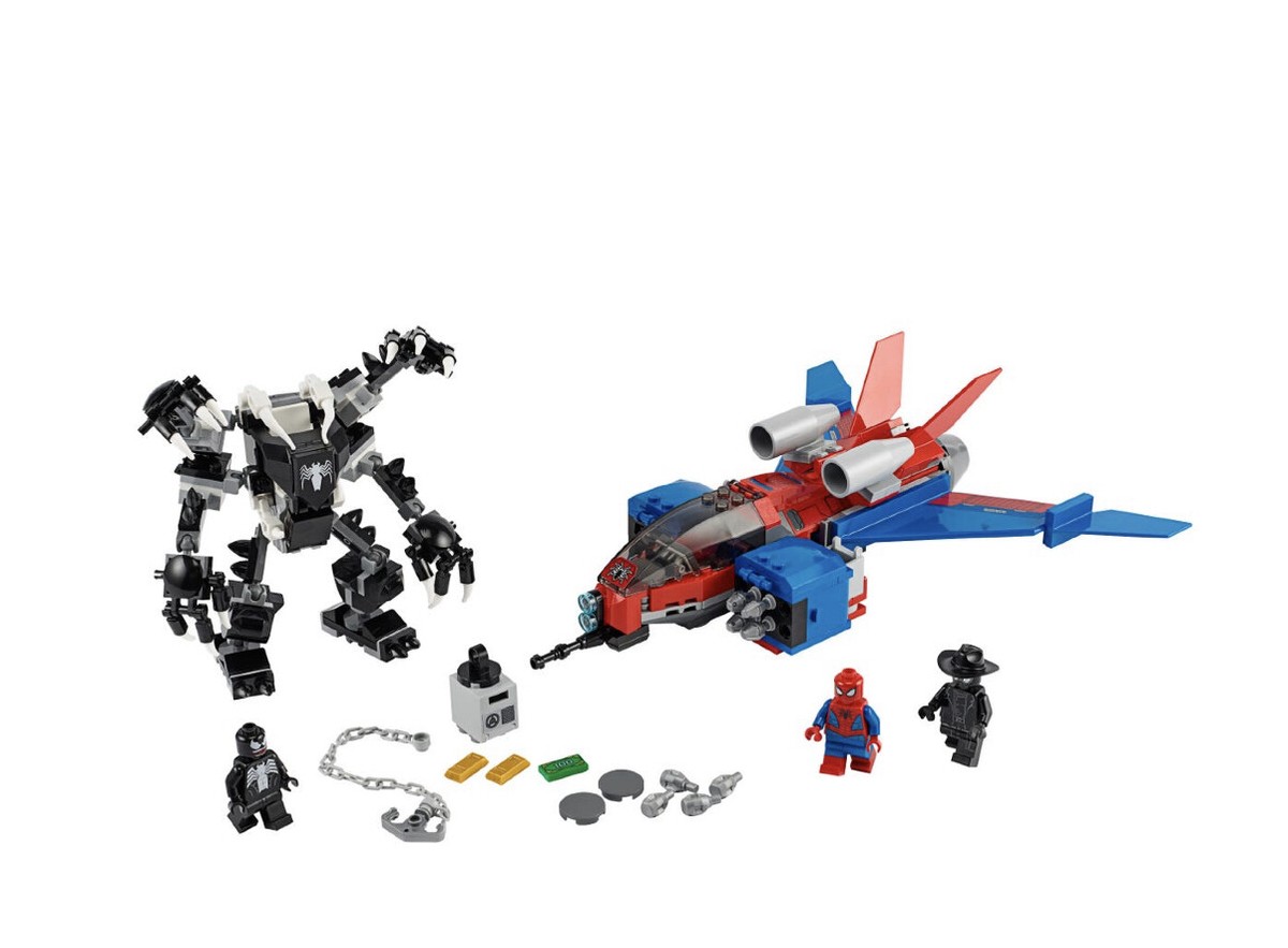 LEGO marvel Spiderjet vs. Venom Mech 76150 371 pieces ages 7+ | eBay