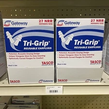 Gateway Safety Tri-Grip 941110 Tasco 9010 Reusable Earplugs 100 Pairs Corded