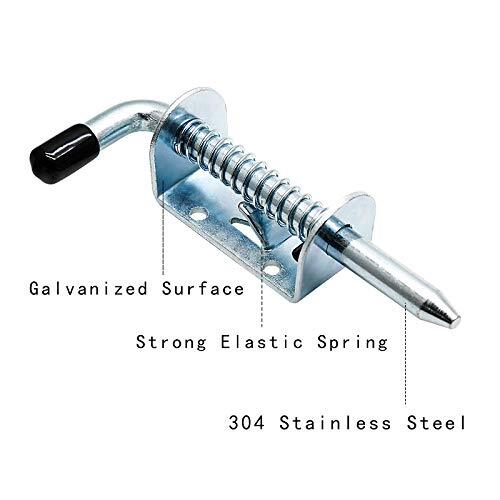 Spring Loaded Trailer Lock 2 Pcs Spring Loaded Latch Pin Barrel Bolt Lock for Door Shed Gate ...