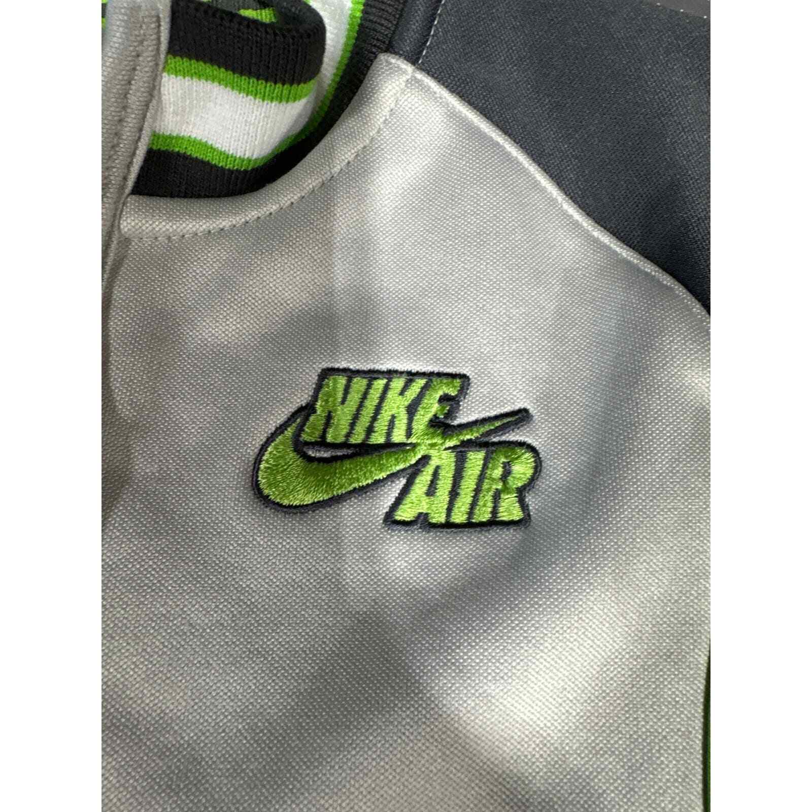 SACAI X NIKE Nike Air grigio lime bianco giacca full zip bambino taglia 3T