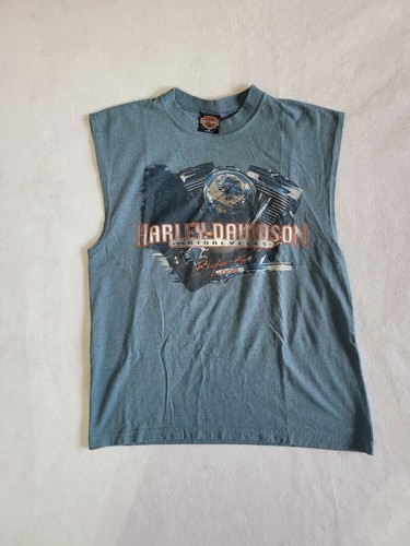 Harley Davidson Sleeveless T Shirt Palm 