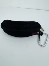 Duco Clamshell Portable Storage Zipper Carabiner Glasses Sunglass Hard Case