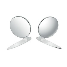 United Pacific 110745 Exterior Mirror Set 1955-57 Chevy Passenger - Pack Of 2