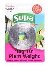 SUPA "BIG 10" 10ft AQUARIUM PLANT LEAD WEIGHT FISH TANK TROPICAL COLD WATER 131
