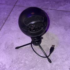 Blue Snowball USB Condenser Microphone Black Cardioid Adjustable Stand