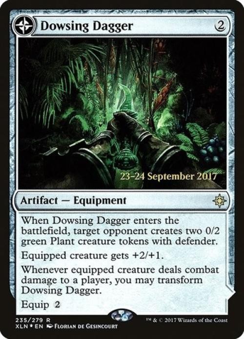 MTG English Dowsing Dagger NM Foil Promos: Prerelease Cards
