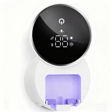 Wall Mounted Toothbrush Sanitizer Holder, Tooth Brush Cleaner Organizer with Aut