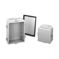 Hoffman A1210NF J Box, NEMA 4, Clamp Cover, Steel, 12.00" x 10.00" x 5.00", Gray