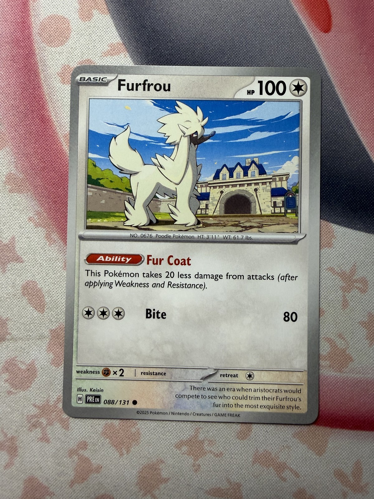 Furfrou Common SV: Prismatic Evolutions 088/131 NM English Pokemon Card