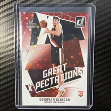 Panini Donruss Donovan Clingan #21 Great X-Pectations Rookie Trail Blazers