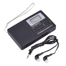 Für Tragbares Digital World Vollband Radio AMFM SW MW Wecker Kopfhörer Empfänger
