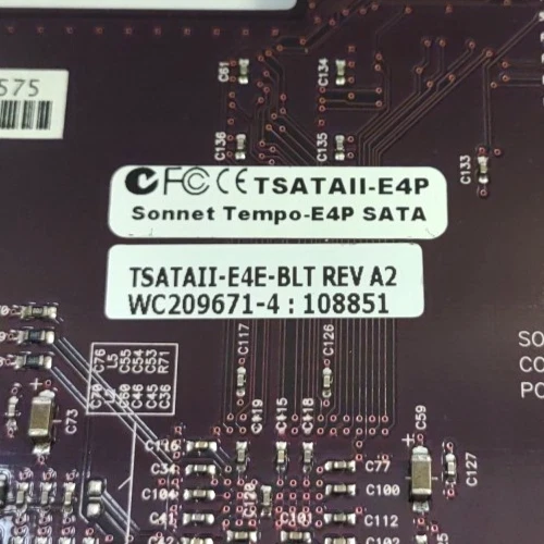 Sonnet TSATAII-E4E-BLT Tempo Serial ATA E4 Controller Card - Image 4 of 4