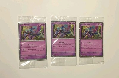 Lot Of 3 - Pokémon Mega Evolution - 2025  Xerneas 2025 Bestbuy Stamped Promo NEW