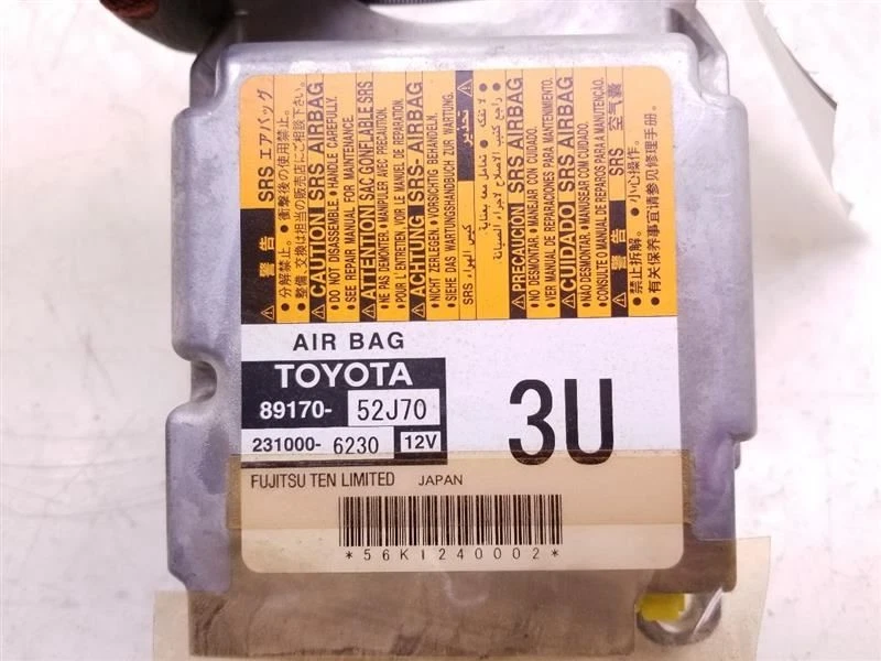 12-13 TOYOTA PRIUS C 1.5L TRACCIÓN DELANTERA EN AIRBAG MÓDULO DE CONTROL ELECTRÓNICO ECM  Foto 3 de 4