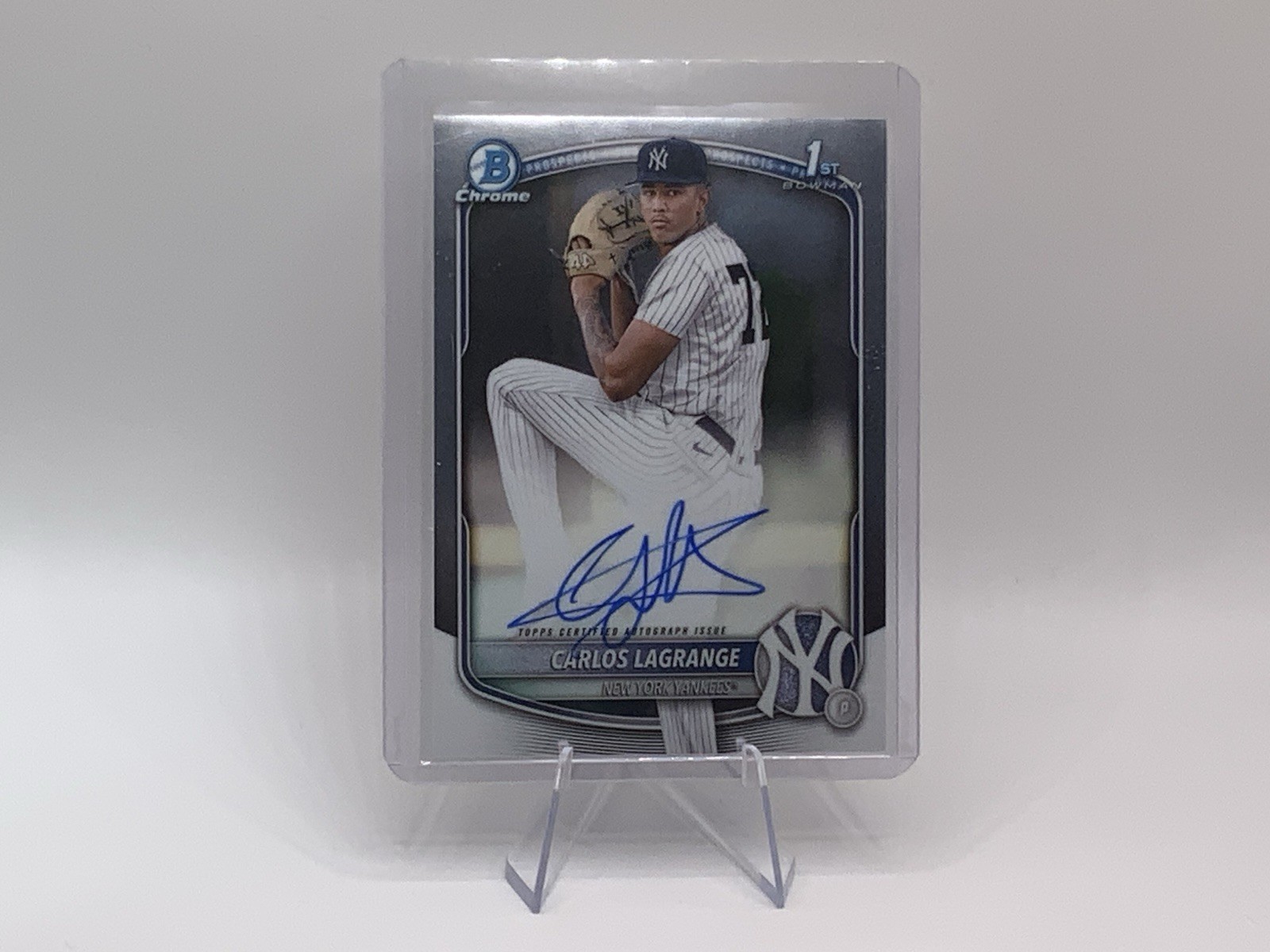 2025 1st Bowman Chrome Carlos Lagrange Auto New York Yankees