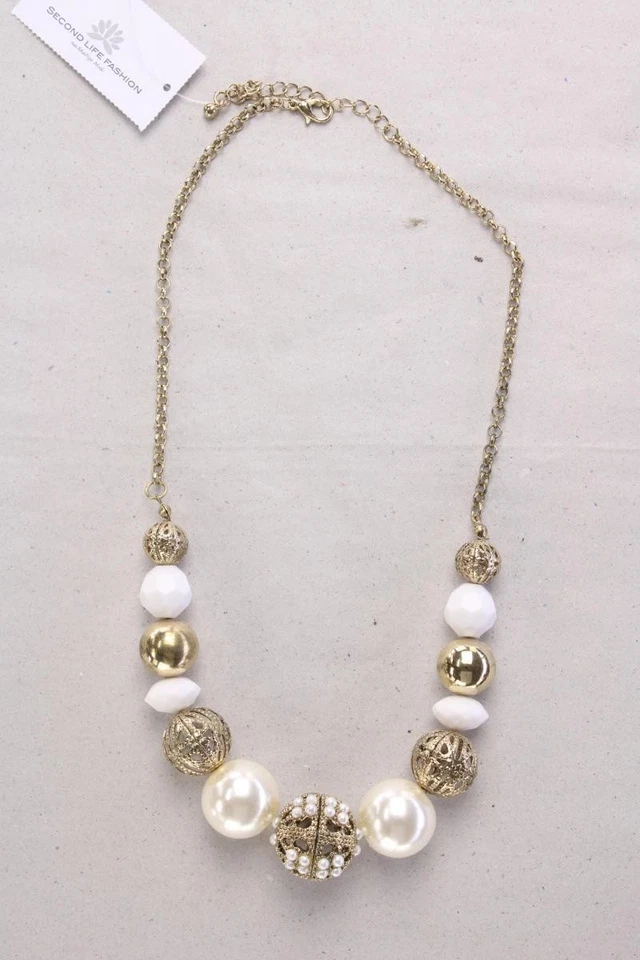 Damenmode Outfit Größe L mit Weekday Langarmbluse in Gr. L und Halskette - Bild 2 von 4