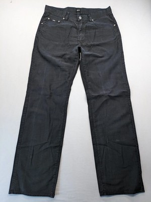 Boss Hugo Boss Herren Cordhose Hose Jeans W32 L32 Style 5-Pocket Grau Anthrazit