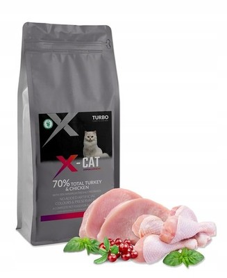 X-CAT Trockenfutter Katze Pute Huhn 5kg getreidefrei Katzenfutter Premium