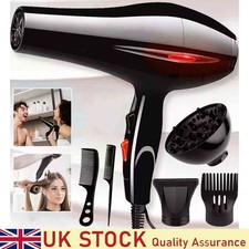 Professional 2200W Hair dryer Nozzle Low Noise Ionic Blow Dryer With Diffuser UK