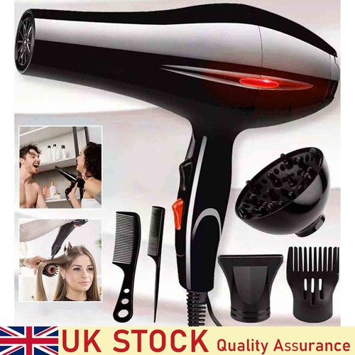 Professional 2200W Hair dryer Nozzle Low Noise Ionic Blow Dryer With Diffuser UK