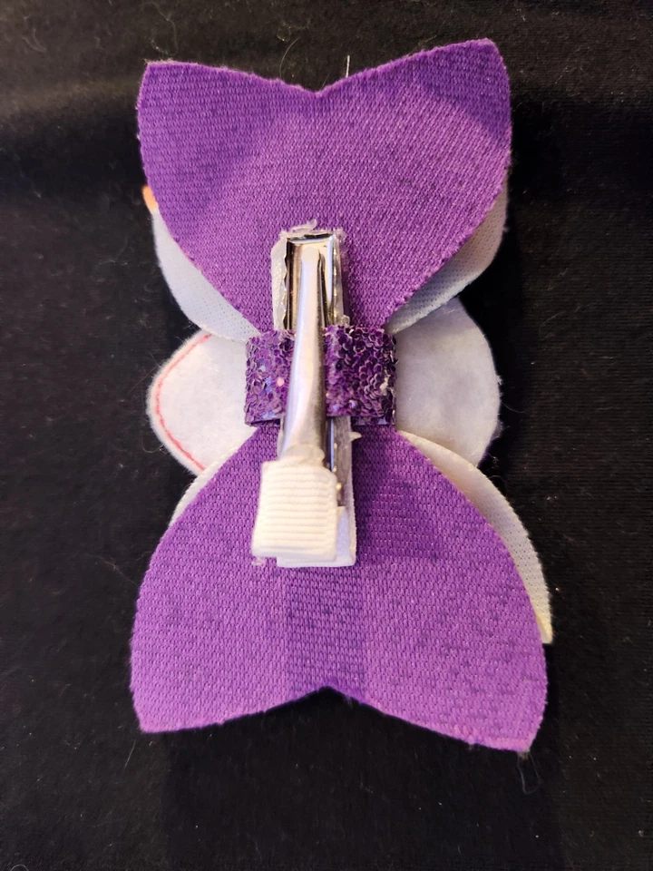 Girl's Easter Egg Hair Bow With Alligator Clip. - Image 2 of 2