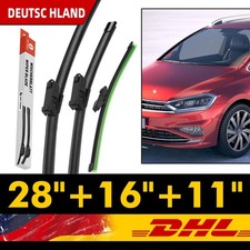 Scheibenwischer Satz Für Golf Sportvan AM1 AN1 Touran 5T1 2015 A557S + A282H