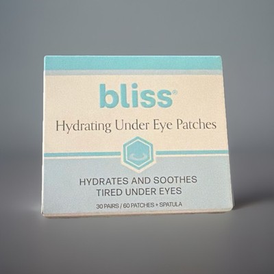 BLISS  Hydrating under eye patches 30 pairs hydrates & soothes tired eyes New