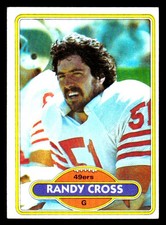 1980 Topps #123 Randy Cross San Francisco 49ers