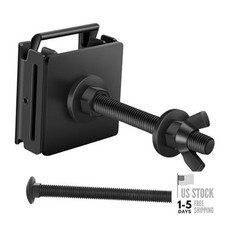 E Track Spare Tire Holder Mount, Upgraded E-Track Double Fittings Black-1 Pack