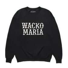Wacko Maria Black Crewneck Sweatshirt - Brand New/L