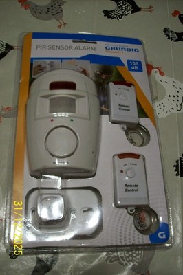 --GRUNDIG---ALARMANLAGE--Pir-Sensor-Alarm--105dB--funktionstüchtig
