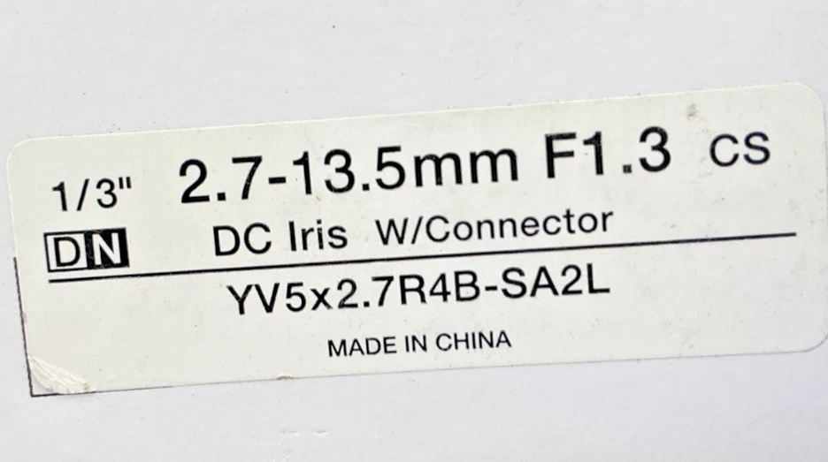 New Fujinon YV5X2.7R4B-SA2L Fujinon Lens CS Varifocal 1:1.3/2.7-13.5mm 1/3 - Image 3 of 4
