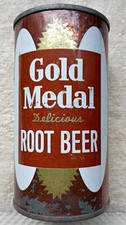 VINTAGE RARE GOLD MEDAL Root Beer Flat Top So...