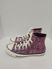 Converse Chuck Taylor All Star High Pink Purple Sparkle Women's Size 8
