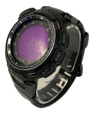 CASIO ProTrek PRG-110CJ Digital Watch Purple Tough Solar Triple Sensor From