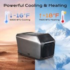 6800 BTU Air Conditioner Cooling&Heating Dual Hose AC Portable Indoor/Outdoor