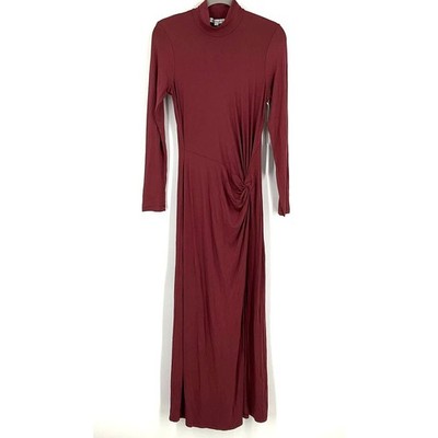 Young Fabulous & Broke Maxi Dress Burgundy Size Medium 