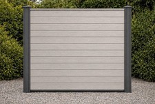 Complete Ash Composite Fence Panels Bundle -Composite Fencing Slats - 6ft high