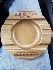 Vintage Art Deco Advertising tray Winooska Vt.