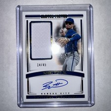 2024 Panini National Treasures Bobby Witt Jr. CFS-BWJ RPA/49 (MEM/AUTO) CLEAN🔥