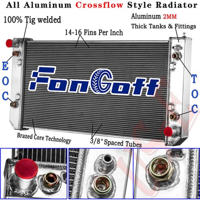 #ad 4 Row Aluminum Radiator Fit 2003 07 Chevy GMC C4500 C5500 C6500 Kodiak Topkick $329.00