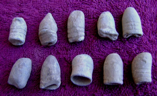 (10) FIRED CIVIL WAR  .58 CALIBER BULLETS (SHILOH)